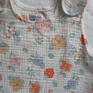 Nyári duplagéz tipegő hálózsák virágos RENDELÉSRE 62 68 74 80 86 92 98 104 110 116 122 128 134 140 146 152  - baba - mama - babaruházat - tipegőhálózsák - Meska.hu