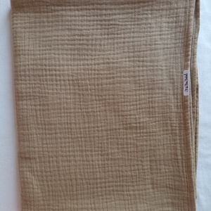 Nyári muszlin kánikula ovistakaró duplagéz gyerektakaró 100x130 cm tejeskávé - baba - mama - baba ágynemű - babatakaró, gyerek pléd - Meska.hu