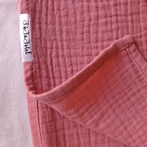 Baba nyári géztakaró 70x90 cm duplagéz babatakaró mályva, Baba - mama, Baba ágynemű, Babatakaró, gyerek pléd, Varrás, MESKA