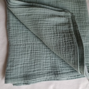 Nyári muszlin babatakaró kánikula duplagéz gyerektakaró 70x90 cm zsálya, Baba - mama, Baba ágynemű, Babatakaró, gyerek pléd, Varrás, MESKA