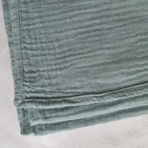 Nyári muszlin babatakaró kánikula duplagéz gyerektakaró 70x90 cm zsálya - baba - mama - baba ágynemű - babatakaró, gyerek pléd - Meska.hu