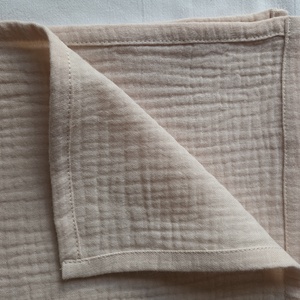 Nyári muszlin babatakaró kánikula duplagéz gyerektakaró 70x90 cm drapp, Baba - mama, Baba ágynemű, Babatakaró, gyerek pléd, Varrás, MESKA