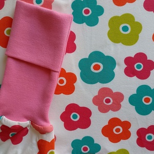 74-80-86-os Tavaszi tipegő hálózsák 22-24 fokba Átmeneti pamut színes virágos - baba - mama - babaruházat - tipegőhálózsák - Meska.hu