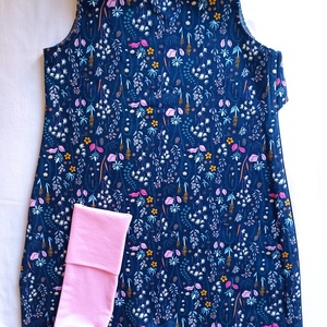 92-98-104-es Átmeneti tavaszi téli tipegő hálózsák pamut 21-23 fok színes virágos - Meska.hu