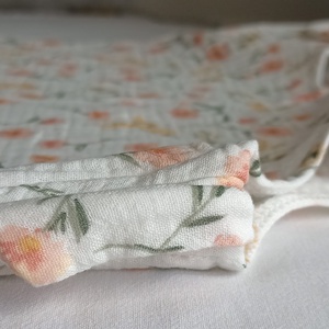 68-74-80-as Nyári muszlin tipegő hálózsák 24-26 fokba duplagéz virágos - baba - mama - babaruházat - tipegőhálózsák - Meska.hu