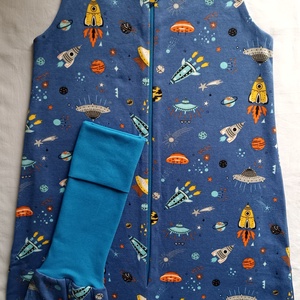 122-128-134-es Tavaszi Őszi tipegő hálózsák átmeneti kétrétegű pamut űrhajós, Baba - mama, Babaruházat, Tipegőhálózsák, Varrás, MESKA