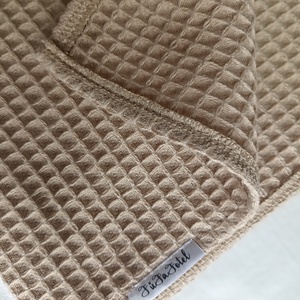 Waffel gyerektakaró ovis 105x135 cm mogyoróbarna - baba - mama - baba ágynemű - babatakaró, gyerek pléd - Meska.hu