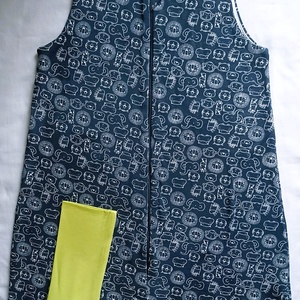 134-140-146-os Tavaszi tipegő hálózsák átmenti pamut sötétkék állatos, Baba - mama, Babaruházat, Tipegőhálózsák, Varrás, MESKA