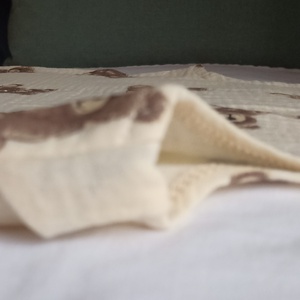 116-122-128-as Nyári muszlin tipegő hálózsák duplagéz macis - baba - mama - babaruházat - tipegőhálózsák - Meska.hu