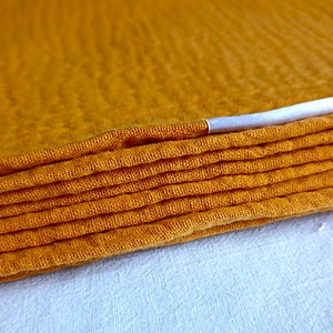Nyári muszlin kánikula ovistakaró duplagéz gyerektakaró 100x130 cm mustár - baba - mama - baba ágynemű - babatakaró, gyerek pléd - Meska.hu