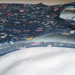 74-80-86 nyári tipegő hálózsák pamut skék virágos - baba - mama - babaruházat - tipegőhálózsák - Meska.hu