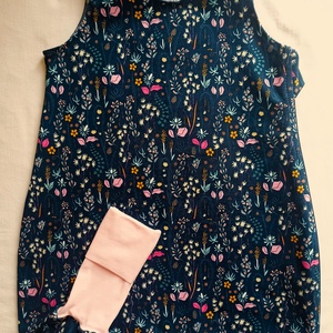 74-80-86 nyári tipegő hálózsák pamut skék virágos, Baba - mama, Babaruházat, Tipegőhálózsák, Varrás, MESKA