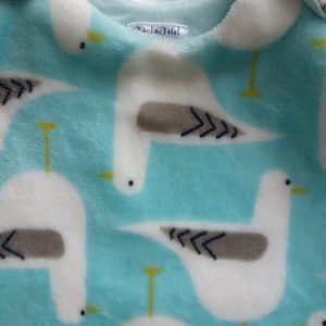 74-80-86-os őszi téli tipegő hálózsák 20-22 fokba wellsoft sirályos - baba - mama - babaruházat - tipegőhálózsák - Meska.hu