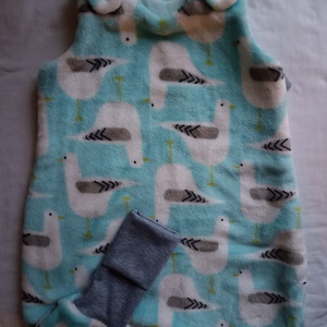 74-80-86-os őszi téli tipegő hálózsák 20-22 fokba wellsoft sirályos, Baba - mama, Babaruházat, Tipegőhálózsák, Varrás, MESKA