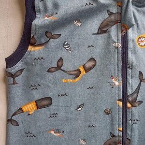 110-116-122-es nyári kánikula tipegő hálózsák bálnás - baba - mama - babaruházat - tipegőhálózsák - Meska.hu