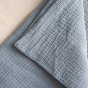 Nyári muszlin babatakaró kánikula duplagéz gyerektakaró 70x90 cm farmerkék - baba - mama - baba ágynemű - babatakaró, gyerek pléd - Meska.hu