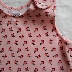 86-92-98-as Tavaszi tipegő hálózsák 22-24 fokba átmeneti ökopamut virágos - baba - mama - babaruházat - tipegőhálózsák - Meska.hu