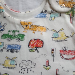 116-122-128-es Tavaszi-Őszi tipegő hálózsák átmeneti pamut gyerekrajzos - baba - mama - babaruházat - tipegőhálózsák - Meska.hu