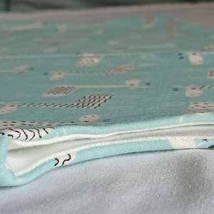 128-134-140 Tavaszi tipegő hálózsák 22-24 fokba átmeneti pamut menta zsiráf - baba - mama - babaruházat - tipegőhálózsák - Meska.hu