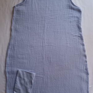 104-110-116-os nyári muszlin tipegő hálózsák duplagéz halvány indigo, Baba - mama, Babaruházat, Tipegőhálózsák, Varrás, MESKA