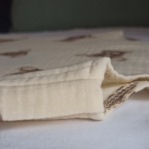 92-98-104-es Nyári muszlin tipegő hálózsák duplagéz macis - baba - mama - babaruházat - tipegőhálózsák - Meska.hu