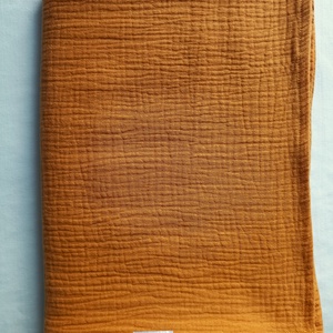 140x190 cm Nyári muszlin felnőtt takaró kánikula duplagéz mustár - otthon & életmód - lakástextil - felnőtt takaró, pléd - Meska.hu