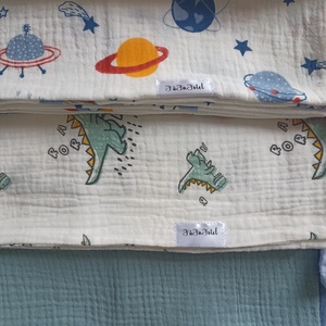 Muszlin párnahuzat IKEA-s 3x55 cm-s gyerekpárnához duplagéz   - baba - mama - baba ágynemű - baba párna és huzat - Meska.hu