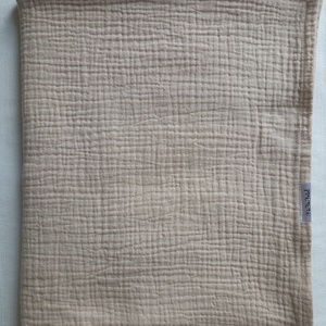Kétrétegű muszlin ovis géztakaró nyári 100x130 cm drapp bézs - baba - mama - baba ágynemű - babatakaró, gyerek pléd - Meska.hu