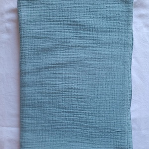 Kétrétegű muszlin ovis géztakaró nyári ovistakaró 100x130 cm zsálya - baba - mama - baba ágynemű - babatakaró, gyerek pléd - Meska.hu