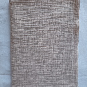 Kétrétegű muszlin babatakaró duplagéz nyári 70x90 cm drapp - baba - mama - baba ágynemű - babatakaró, gyerek pléd - Meska.hu