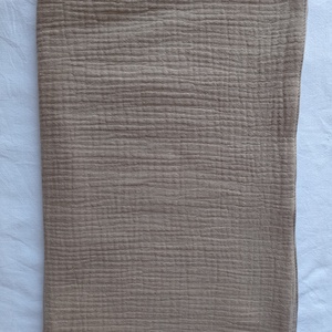 Kétrétegű muszlin babatakaró duplagéz nyári 70x90 cm tejeskávé - baba - mama - baba ágynemű - babatakaró, gyerek pléd - Meska.hu