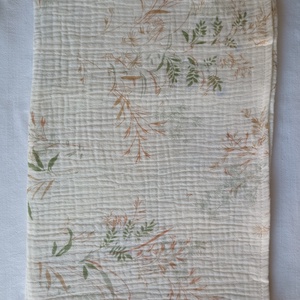 Nyári muszlin babatakaró kánikula duplagéz gyerektakaró 70x90 cm búzamező - Meska.hu