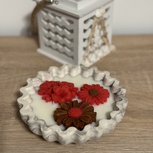 Szójaviasz gyertya tál , Otthon & Életmód, Gyertya, illat, aroma, Gyertya, Gyertya-, mécseskészítés, MESKA