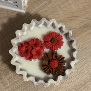 Szójaviasz gyertya tál  - otthon & életmód - gyertya, illat, aroma - gyertya - Meska.hu