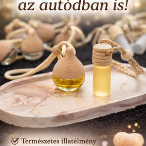 Autóillatosító természetes illatokkal - Meska.hu