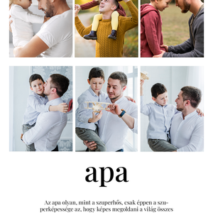 Boldog apák napját poszter - otthon & életmód - dekoráció - kép & falikép - poszter - Meska.hu