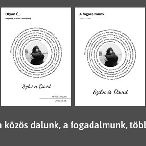 A közös dalunk, fogadalmunk, az első táncunk - bakelit poszter személyre szabható - otthon & életmód - dekoráció - kép & falikép - poszter - Meska.hu