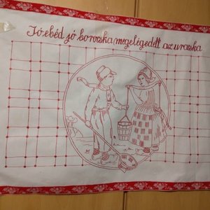 Konyhai feliratos falvédő - Meska.hu
