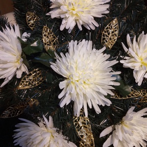 temetői koszorú - otthon & életmód - vallás - temetkezési tárgy - sírkoszorú, kegyeleti koszorú - Meska.hu