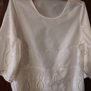 női blúz, gépi hímzéssel, Ruha & Divat, Női ruha, Blúz, , MESKA