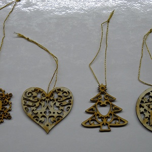 Karácsonyfadísz szett 7.    (4 db natúr fa dísz) - karácsony - karácsonyi lakásdekoráció - karácsonyfadíszek - Meska.hu Karácsonyfadísz szett 7.    (4 db natúr fa dísz) - karácsony - karácsonyi lakásdekoráció - karácsonyfadíszek - Meska.hu