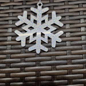 Ezüst színű karácsonyi dísz (nagy) 1., Karácsony, Karácsonyi lakásdekoráció, Karácsonyfadíszek, , MESKA