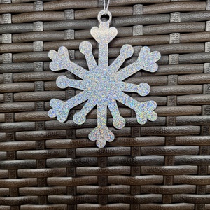 Ezüst színű karácsonyi dísz (nagy) 2., Karácsony, Karácsonyi lakásdekoráció, Karácsonyfadíszek, , MESKA