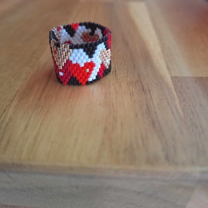 Szívecskés gyűrű - ékszer - gyűrű - gyöngyös gyűrű - Meska.hu