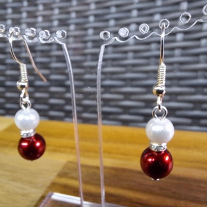 Mikulás fülbevaló - ékszer - fülbevaló - lógó fülbevaló - Meska.hu