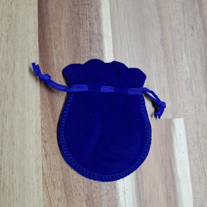 Bársony ajándékszütyő (kék) - otthon & életmód - papír, írószer - ajándékozás kellékei - ajándékzsák, csomagolás - Meska.hu