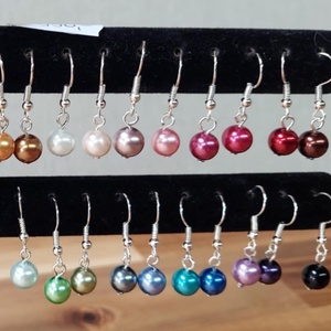 Tekla fülbevaló 13. (rózsaszín) - ékszer - fülbevaló - lógó fülbevaló - Meska.hu