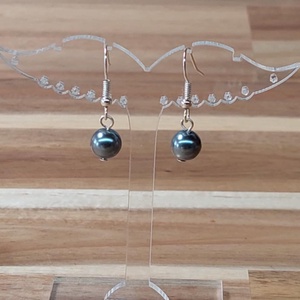 Tekla fülbevaló 18. (ezüst), Ékszer, Fülbevaló, Lógó fülbevaló, Ékszerkészítés, Gyöngyfűzés, gyöngyhímzés, MESKA