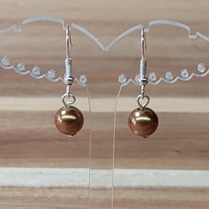 Tekla fülbevaló 16. (bronz) - ékszer - fülbevaló - lógó fülbevaló - Meska.hu