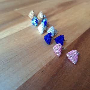 Királykék pötty - ékszer - fülbevaló - pötty fülbevaló - Meska.hu